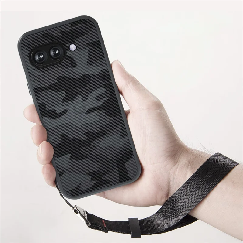 IBMRS for Google Pixel 9a Mobile Cover Soft TPU + Hard PC Case with Wrist Strap (Precision Cutouts) - Artistic Camouflage