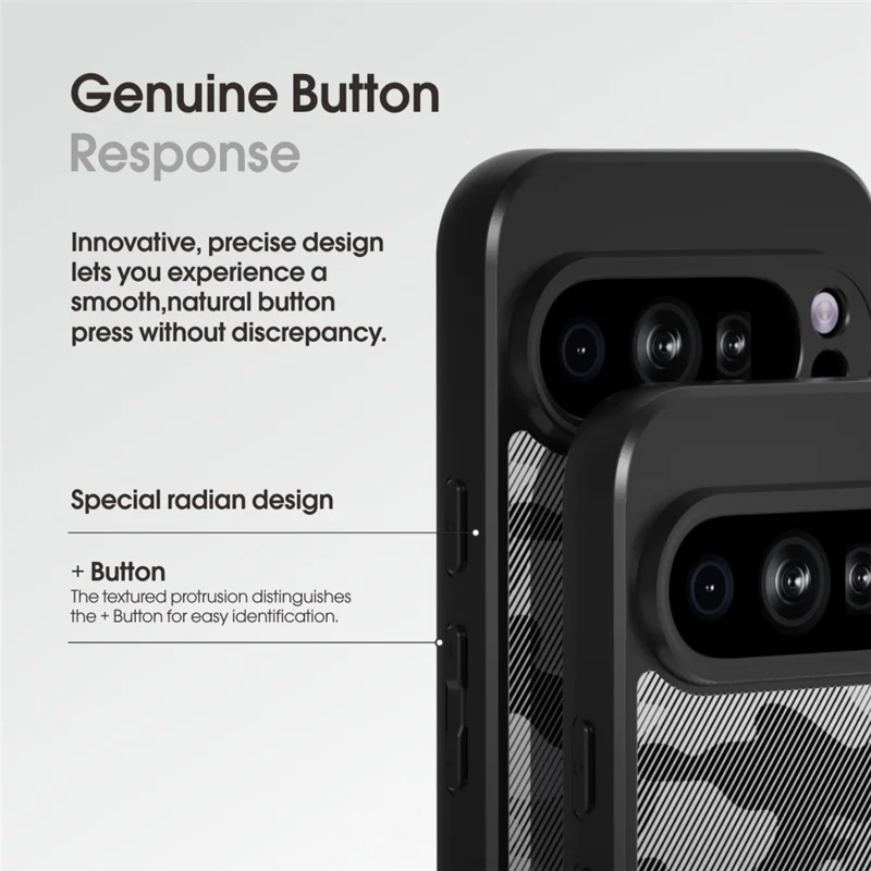 IBMRS for Google Pixel 9 Pro Mobile Cover Soft TPU + Hard PC Case with Wrist Strap (Precision Cutouts) - Artistic Camouflage