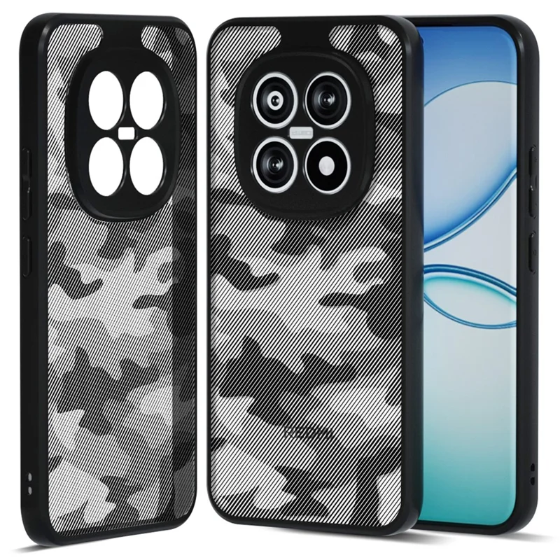 IBMRS Mobile Cover for Xiaomi Redmi Note 15 5G (Global)  /  Poco M8 5G Soft TPU + Hard PC Case with Wrist Strap (Precision Cutouts) - Artistic Camouflage