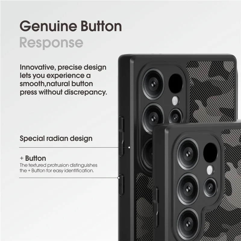 IBMRS pour Samsung Galaxy S25 Ultra Coque de Téléphone Souple en TPU + Coque Rigide en PC avec Sangle de Poignet (Découpes Précises) - Camouflage Artistique