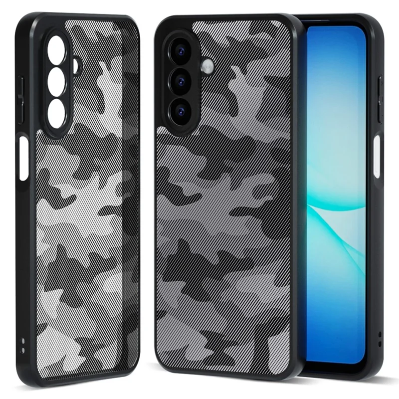 IBMRS för Samsung Galaxy A27 mobilskal mjuk TPU + hårt PC-skal med handledsband (precisionsskurna öppningar) - konstnärlig kamouflage