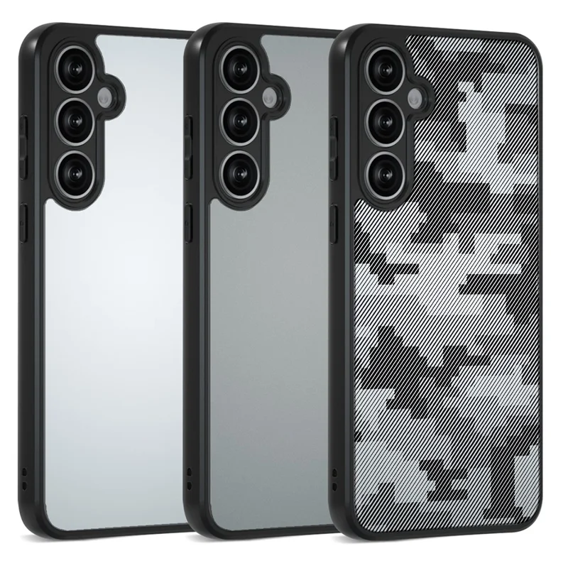 IBMRS for Samsung Galaxy A37 5G Mobile Cover Soft TPU + Hard PC Case with Wrist Strap (Precision Cutouts) - Artistic Camouflage
