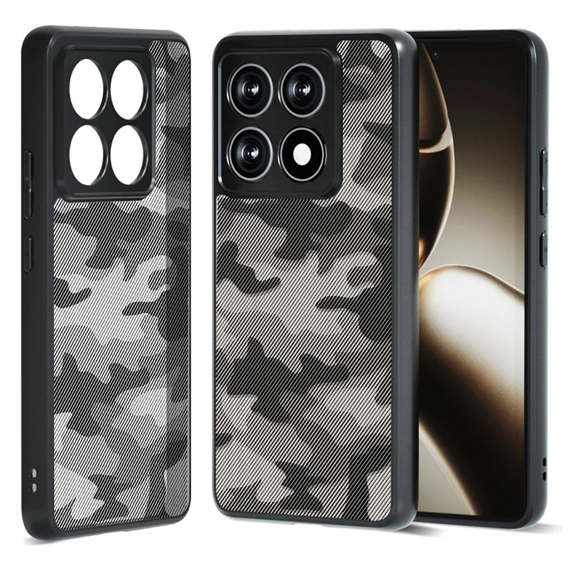 IBMRS for Xiaomi 17 Mobile Cover Soft TPU + Hard PC Case with Wrist Strap (Precision Cutouts) - Artistic Camouflage