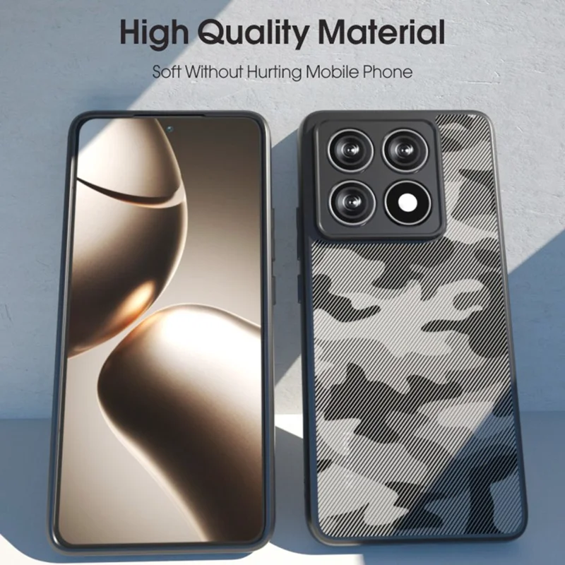 IBMRS for Xiaomi 17 Mobile Cover Soft TPU + Hard PC Case with Wrist Strap (Precision Cutouts) - Artistic Camouflage
