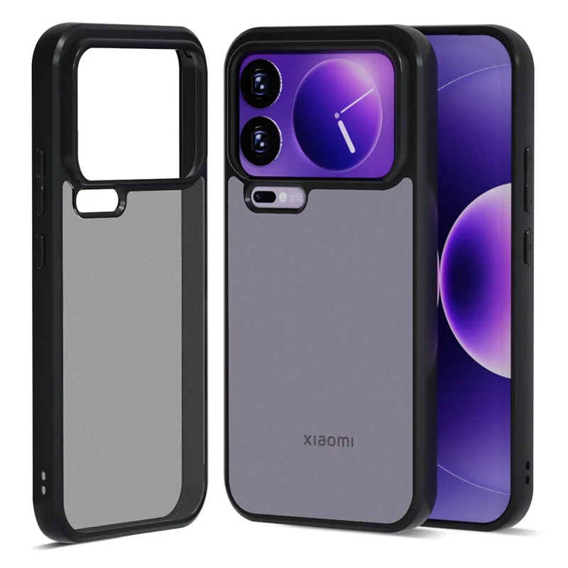 IBMRS for Xiaomi 17 Pro Mobile Cover Soft TPU + Hard PC Case with Wrist Strap (Precision Cutouts) - Frosted Black