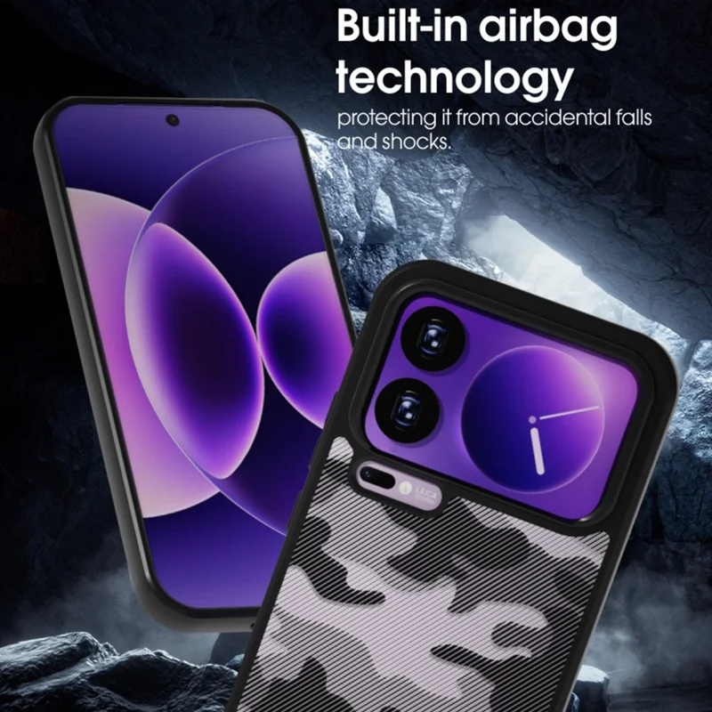 IBMRS for Xiaomi 17 Pro Mobile Cover Soft TPU + Hard PC Case with Wrist Strap (Precision Cutouts) - Frosted Black