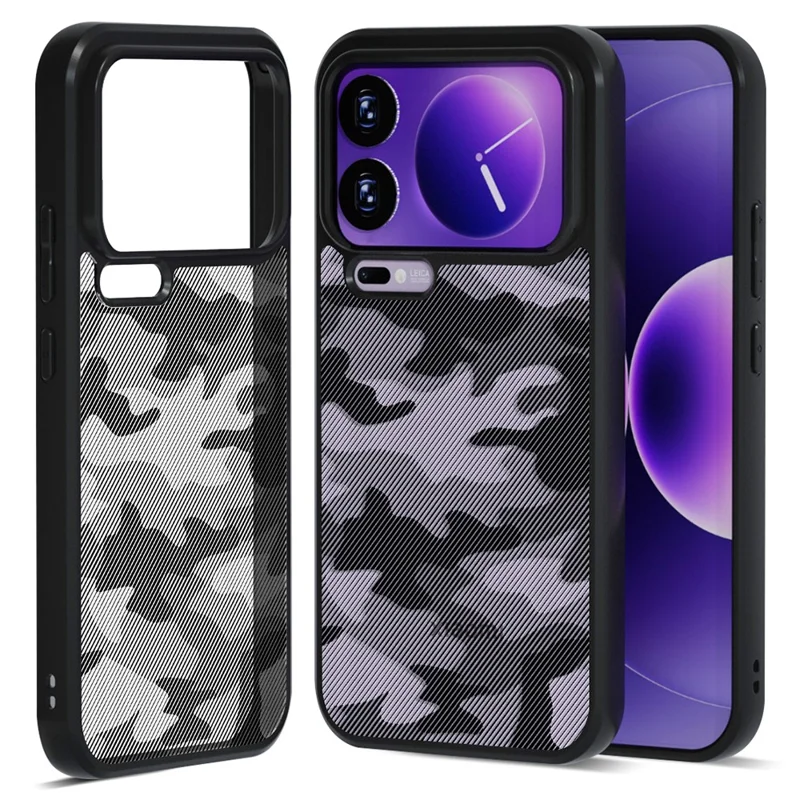 IBMRS for Xiaomi 17 Pro Max Mobile Cover Soft TPU + Hard PC Case with Wrist Strap (Precision Cutouts) - Artistic Camouflage