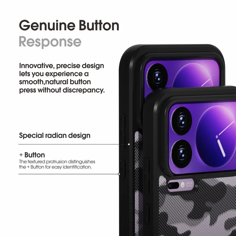 IBMRS for Xiaomi 17 Pro Max Mobile Cover Soft TPU + Hard PC Case with Wrist Strap (Precision Cutouts) - Artistic Camouflage