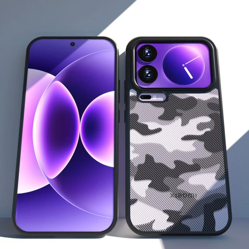 IBMRS for Xiaomi 17 Pro Max Mobile Cover Soft TPU + Hard PC Case with Wrist Strap (Precision Cutouts) - Artistic Camouflage