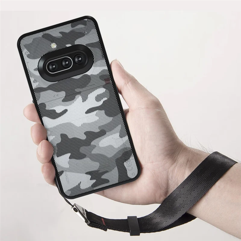 IBMRS for Nothing Phone (3a) Mobile Cover Soft TPU + Hard PC Case with Wrist Strap (Precision Cutouts) - Frosted Black