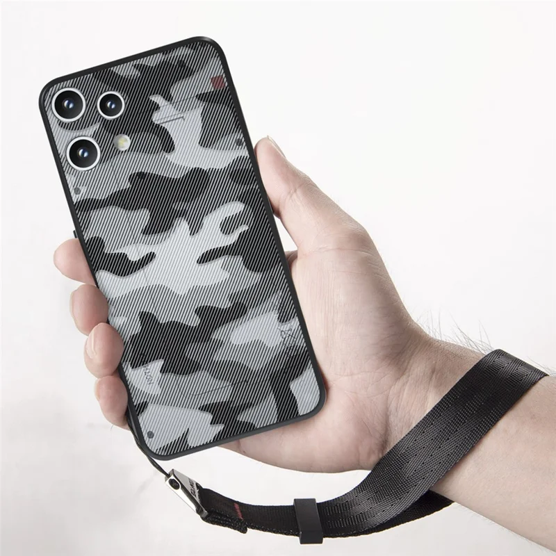 IBMRS for Nothing Phone (3a) Lite 5G Mobile Cover Soft TPU + Hard PC Case with Wrist Strap (Precision Cutouts) - Checkered Camouflage