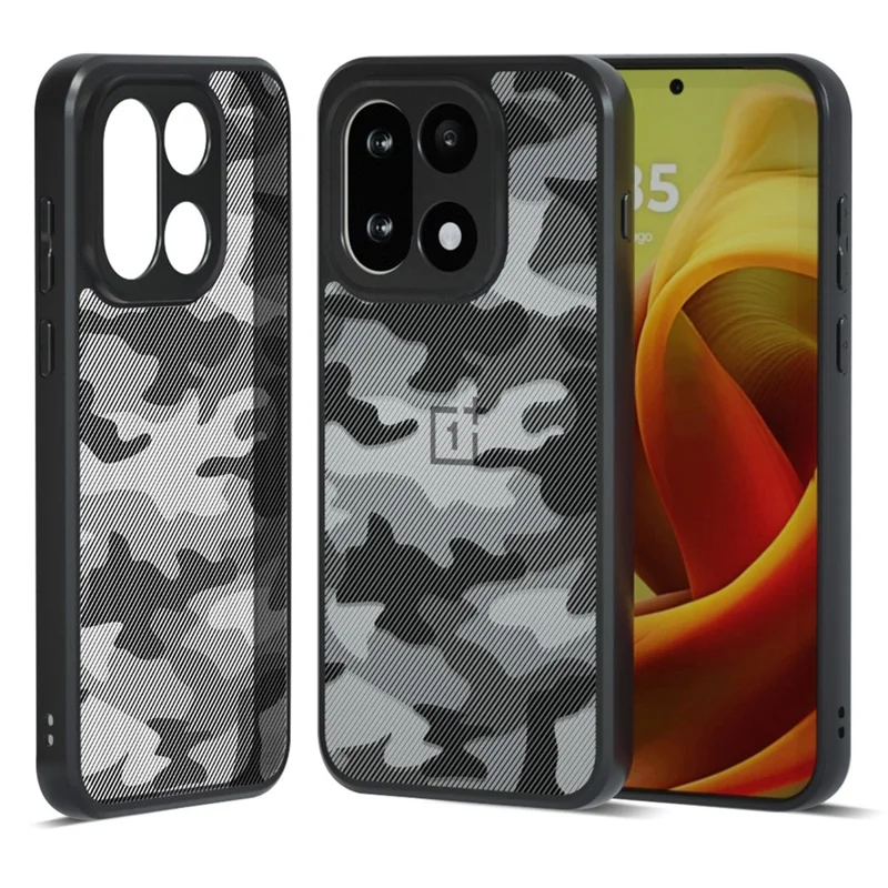 IBMRS for OnePlus 15 5G Mobile Cover Soft TPU + Hard PC Case with Wrist Strap (Precision Cutouts) - Artistic Camouflage