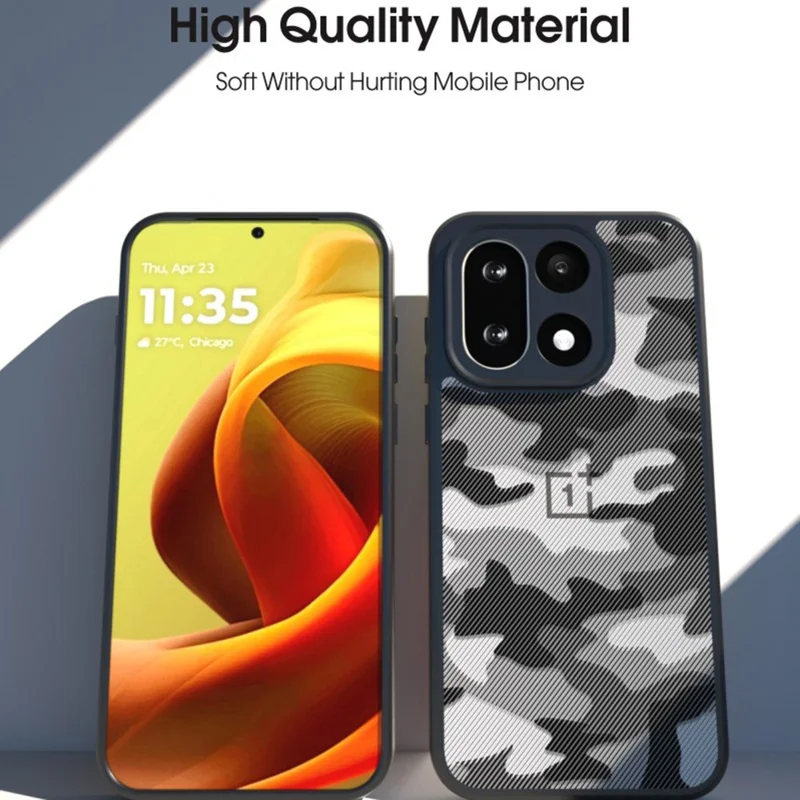 IBMRS for OnePlus 15 5G Mobile Cover Soft TPU + Hard PC Case with Wrist Strap (Precision Cutouts) - Artistic Camouflage