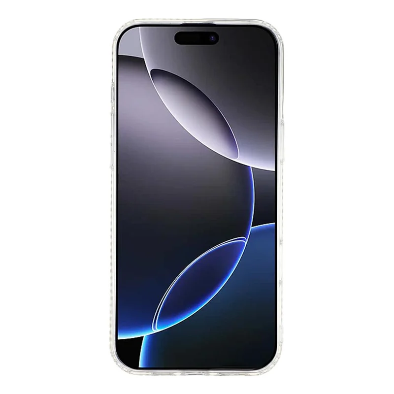 Coque pour iPhone 16 Pro Max avec bordure strass et fleur TPU + PC IMD - F3