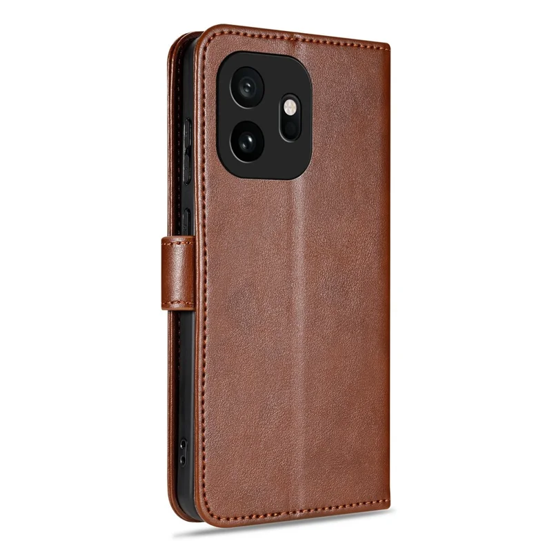 AZNS For OnePlus 15T 5G Case Anti-Scratch PU Leather Stand Wallet Phone Cover - Brown
