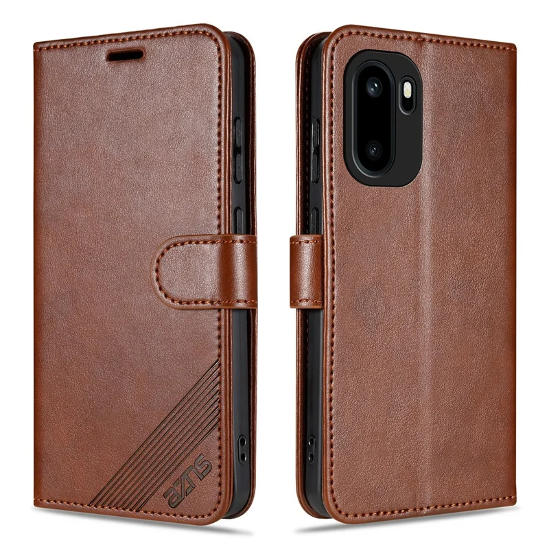 AZNS For OnePlus Ace 6 5G Case Anti-Scratch PU Leather Stand Wallet Phone Cover - Brown