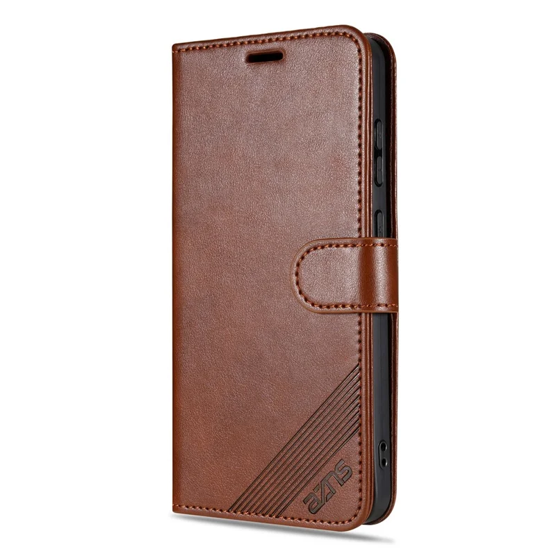 AZNS For OnePlus Ace 6 5G Case Anti-Scratch PU Leather Stand Wallet Phone Cover - Brown