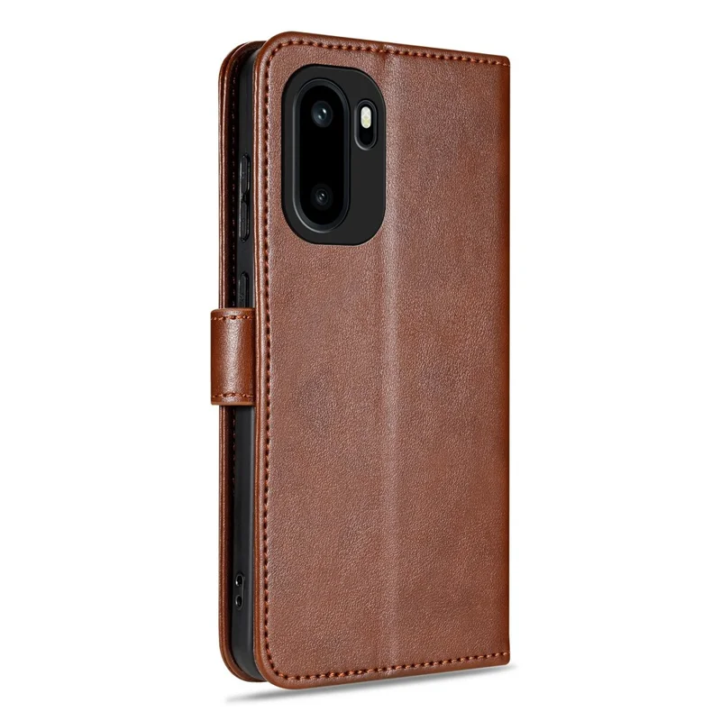 AZNS For OnePlus Ace 6 5G Case Anti-Scratch PU Leather Stand Wallet Phone Cover - Brown