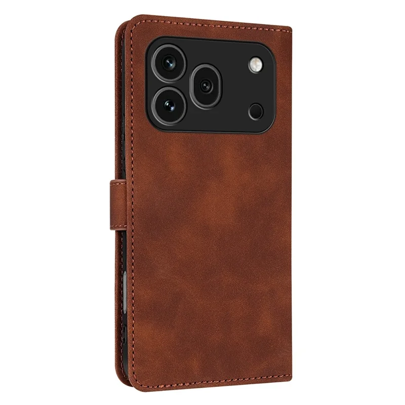 AZNS For Honor 600 Pro 5G Case PU Leather Wallet Phone Cover - Brown