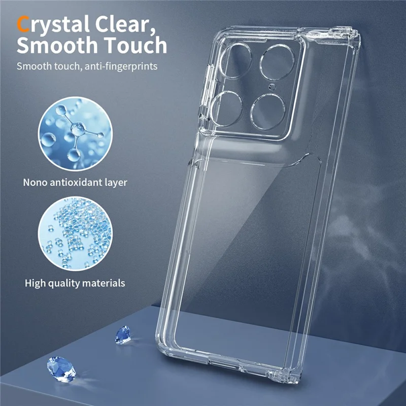 For Motorola Razr Fold 5G Gennemsigtig Telefonbeskyttelsesdæksel TPU+Acryl Stødfast Rygdæksel - Gennemsigtig
