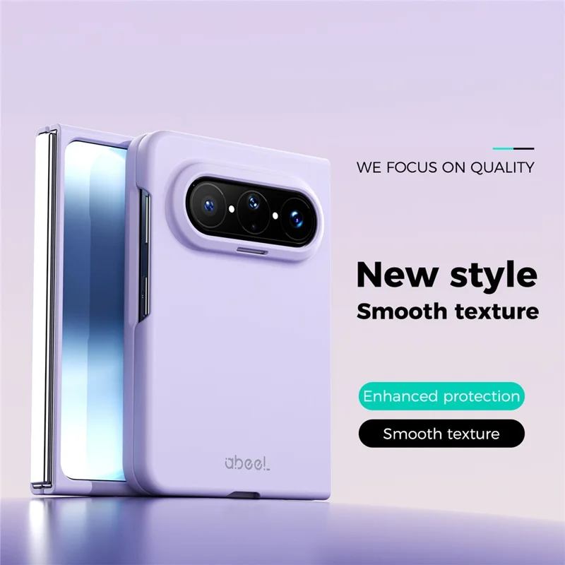 ABEEL For Huawei Pura X Max Case Skin Touch Liquid Silicone Phone Back Cover - Purple