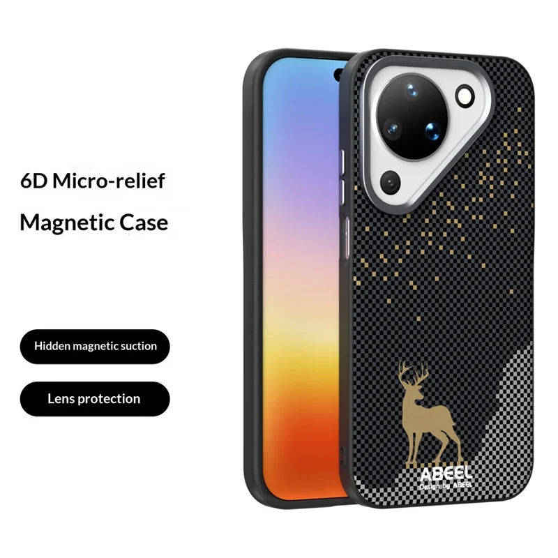 ABEEL For Huawei Pura 90 Magnetic Case Ultra Slim PC TPU Phone Back Cover - Deer