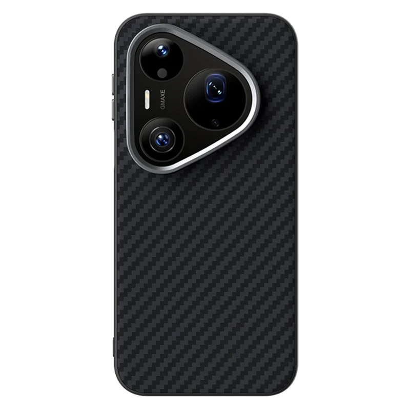 ABEEL For Huawei Pura 90 Pro Max Magnetic Case Carbon Fiber Texture Phone Back Cover - Black