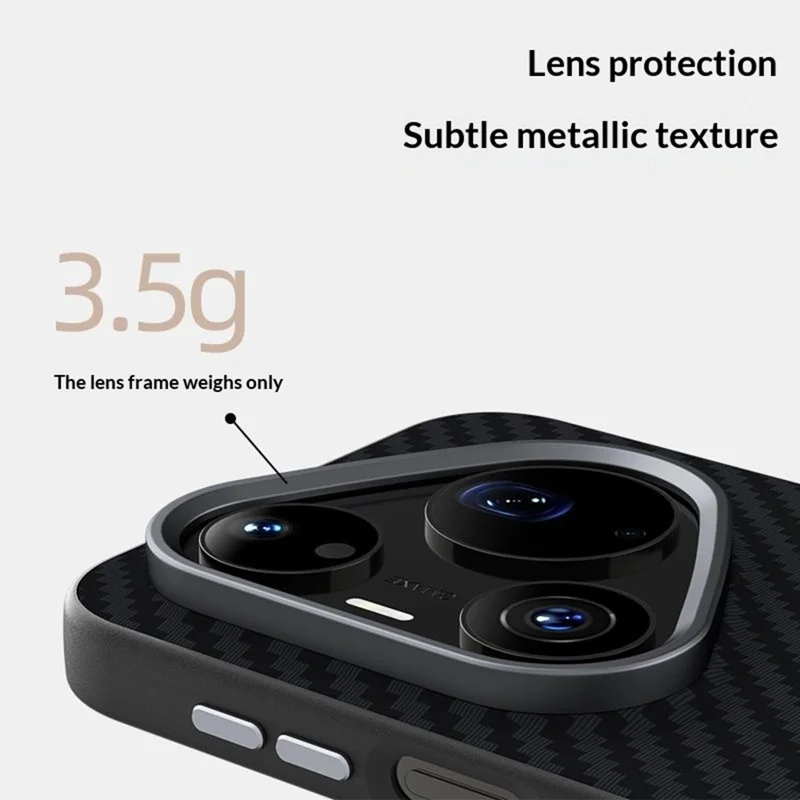 ABEEL For Huawei Pura 90 Pro Max Magnetic Case Carbon Fiber Texture Phone Back Cover - Black