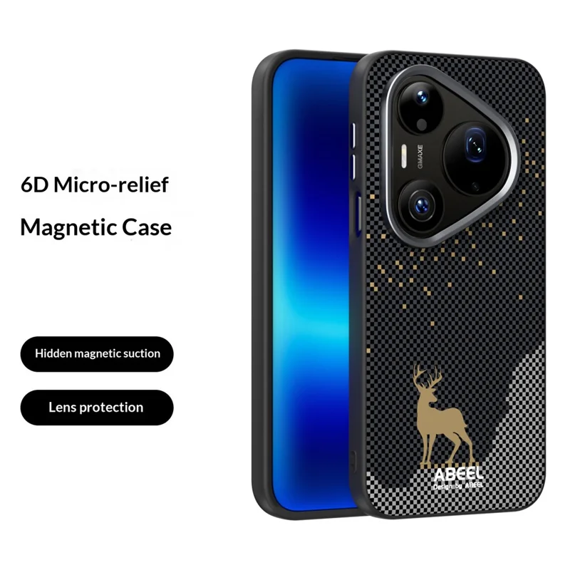 ABEEL For Huawei Pura 90 Pro Max Magnetic Case Ultra Slim PC TPU Phone Back Cover - Deer