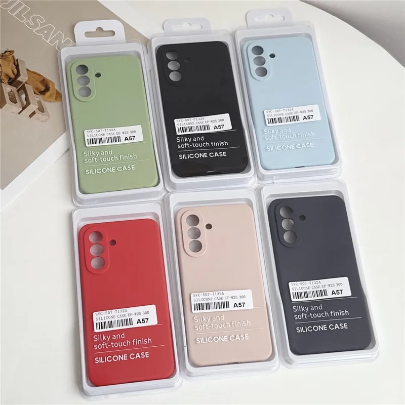 For Samsung Galaxy A57 5G Case Silicone Shockproof Phone Protective Cover Shell - Matcha Green