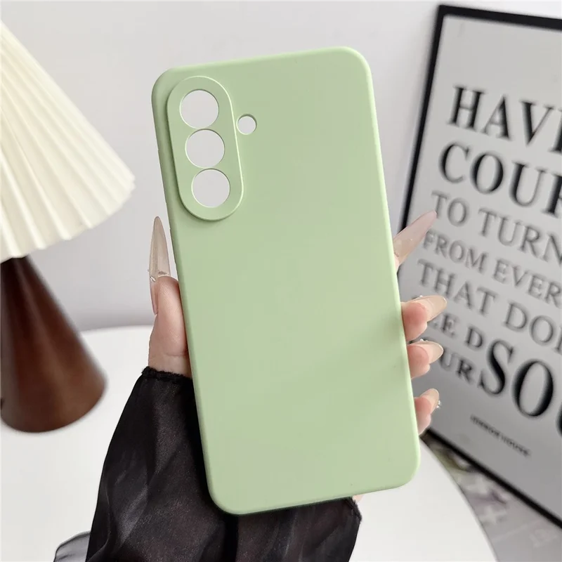For Samsung Galaxy S26 Case Silicone Shockproof Phone Protective Cover Shell - Matcha Green