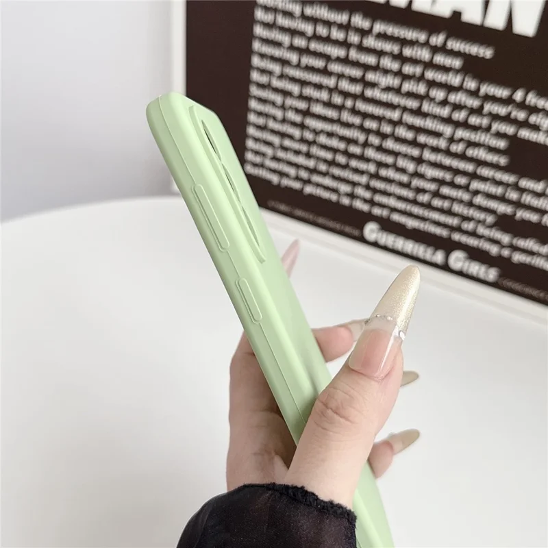 For Samsung Galaxy S26 Case Silicone Shockproof Phone Protective Cover Shell - Matcha Green