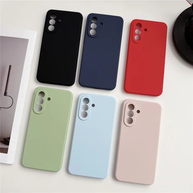 For Samsung Galaxy A56 5G Case Silicone Shockproof Phone Protective Cover Shell - Matcha Green