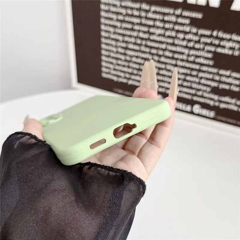 For Samsung Galaxy A17 4G / A17 5G Case Silicone Shockproof Phone Protective Cover Shell - Matcha Green