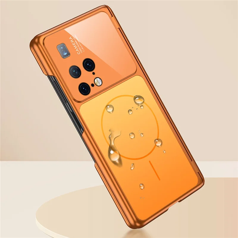 For Huawei Mate X2 4G / Mate X2 5G Magnetic Case Matte PC Phone Cover - Orange
