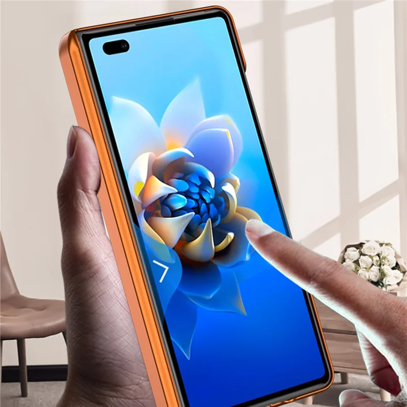 For Huawei Mate X2 4G / Mate X2 5G Magnetic Case Matte PC Phone Cover - Orange