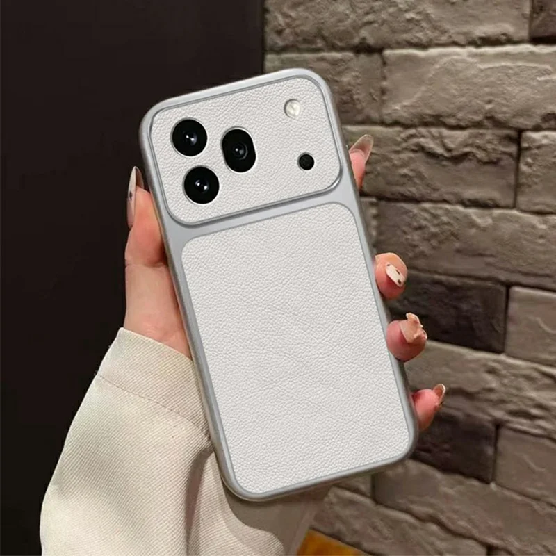 Pour Honor 600 Pro 5G Coque Texture Cuir PU Antichoc TPU Housse de Protection pour Téléphone - Blanc