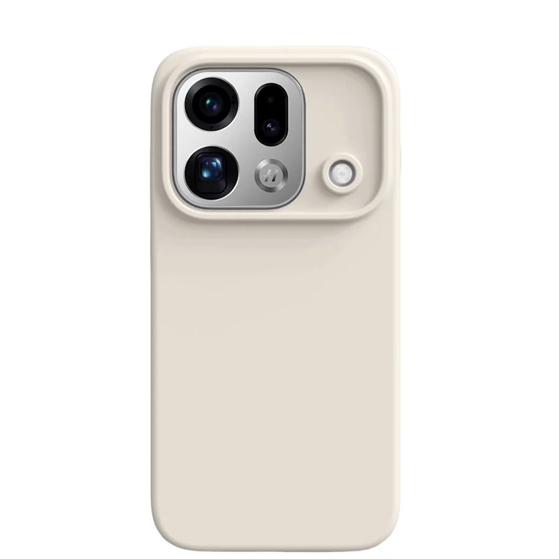 For Oppo Find X9s Pro 5G Case Skin-Friendly Liquid Silicone + PC Phone Cover - Antique White