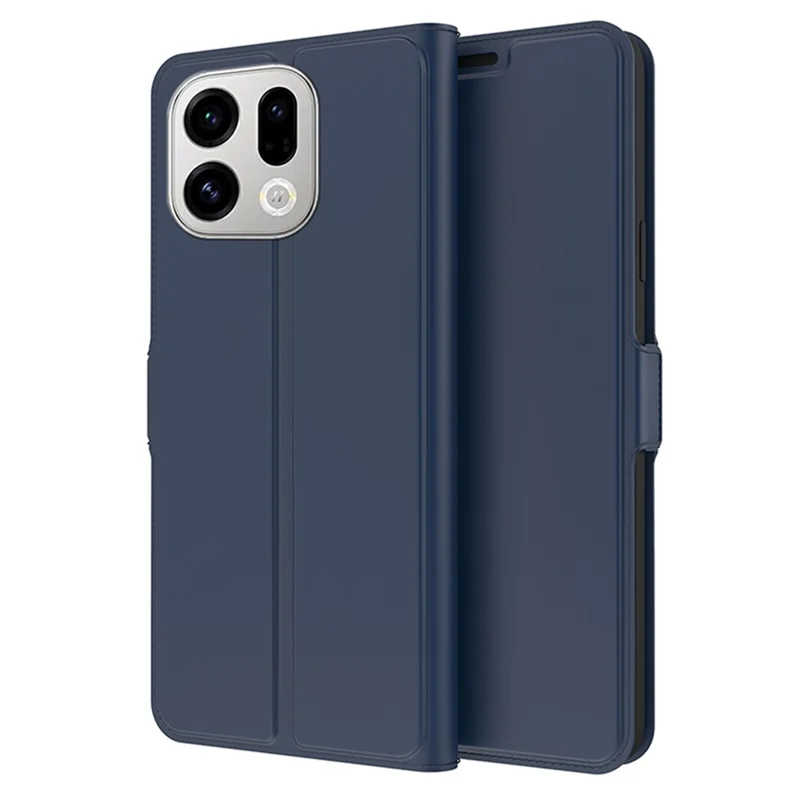 For Oppo Find X9 5G Case Shockproof TPU Inner Shell Leather Phone Cover Card Slot - Blue