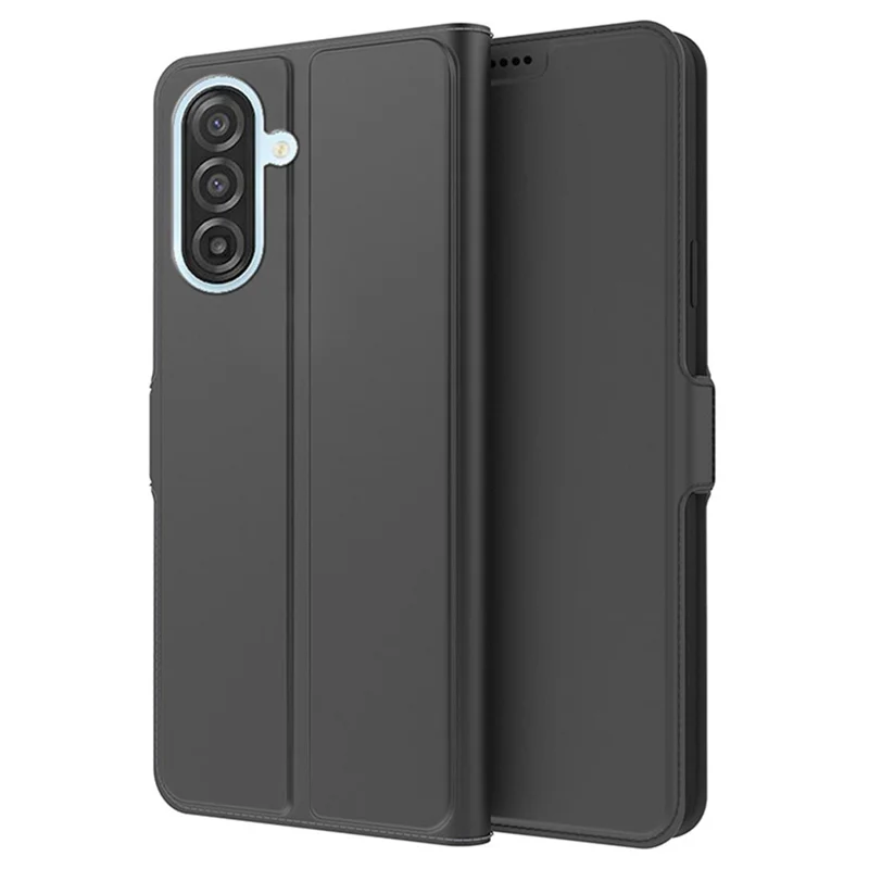 For Samsung Galaxy A27 Case Shockproof TPU Inner Shell Leather Phone Cover Card Slot - Black