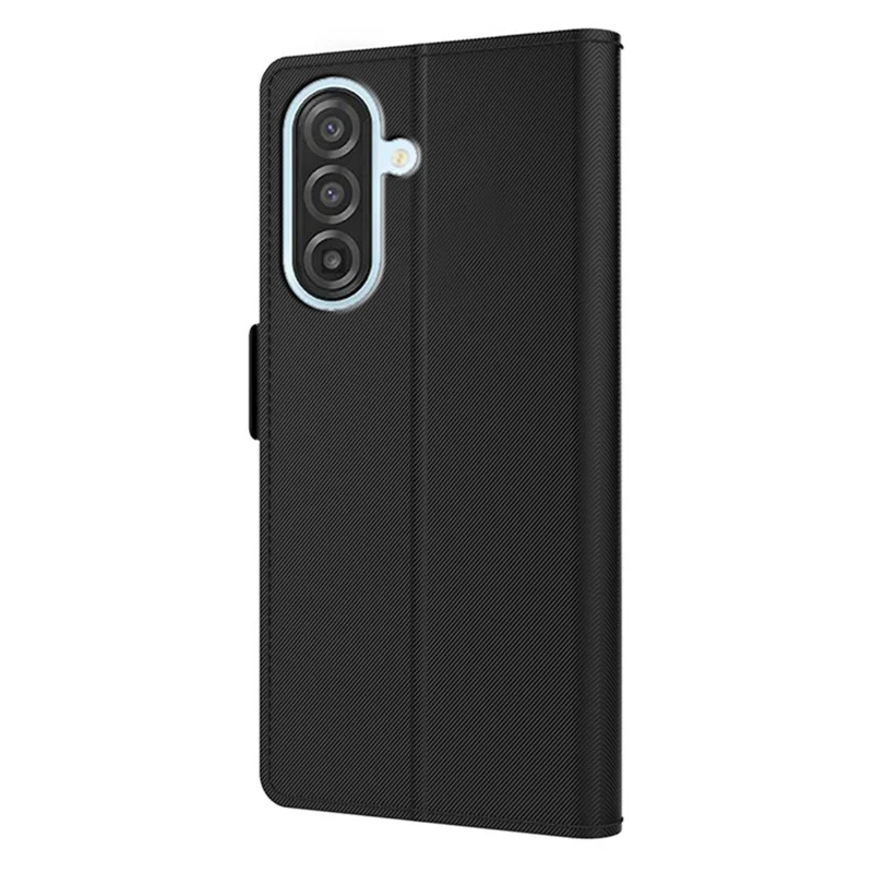 For Samsung Galaxy A27 Case PU+TPU Magnetic Flip Phone Cover with Stand - Black
