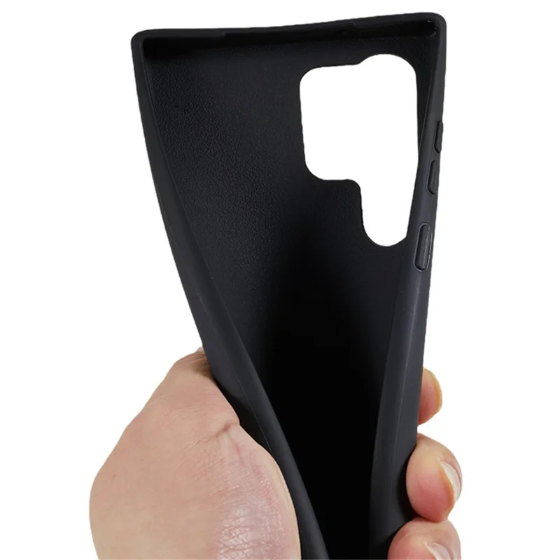For Samsung Galaxy S26 Ultra Case TPU Soft Shockproof Phone Cover with Adjustable Lanyard - Black