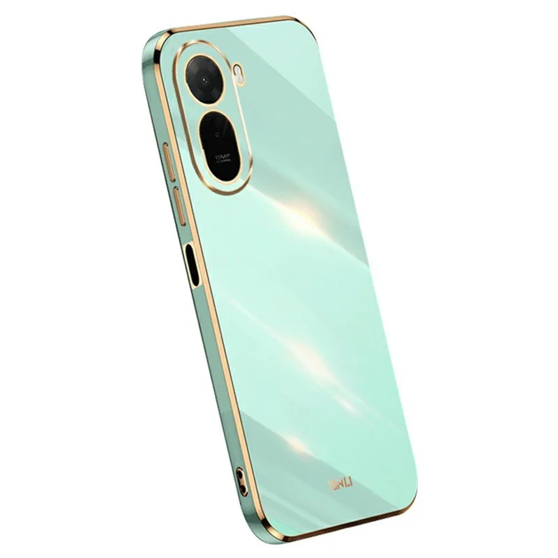 XINLI For Xiaomi Poco C85x 5G / Redmi A7 Pro 4G (171.56mm) Case TPU Phone Cover with Electroplating Frame - Cyan