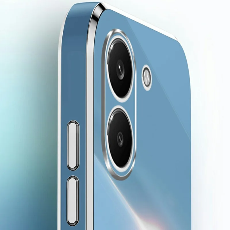 XINLI For Xiaomi Redmi Turbo 5 5G  /  Poco X8 Pro 5G Case TPU Phone Cover with Electroplating Frame  - Cyan