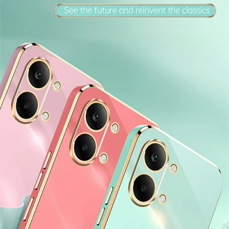 XINLI For Xiaomi Redmi Turbo 5 Max 5G  /  Poco X8 Pro Max 5G Case TPU Phone Cover with Electroplating Frame - Cyan