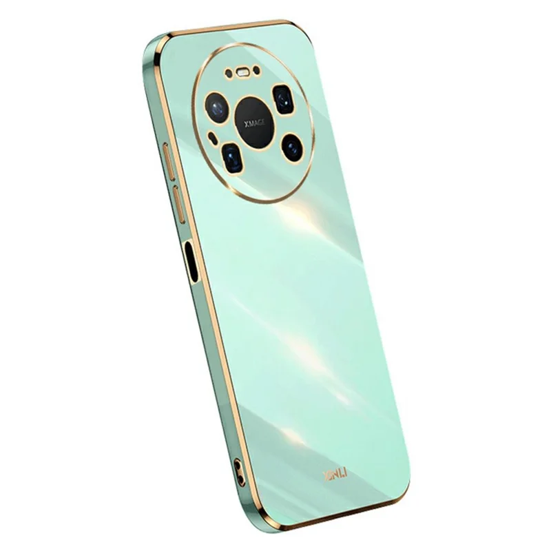 XINLI For Huawei Mate 80 Pro Max Case TPU Phone Cover with Electroplating Frame - Cyan