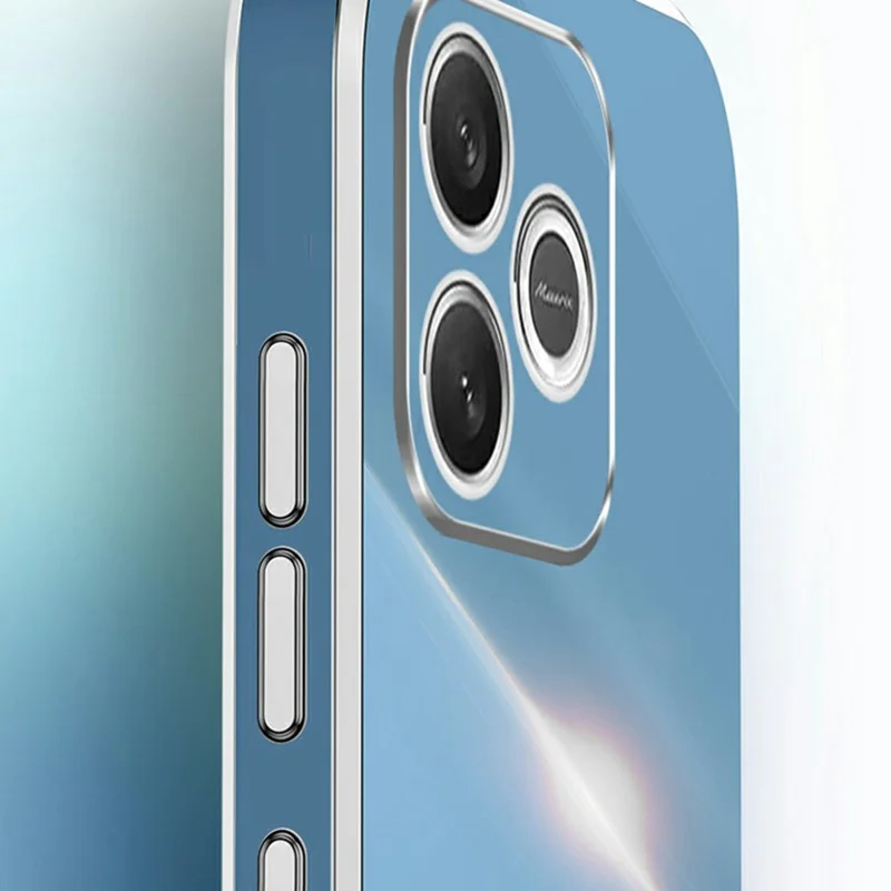 XINLI For Honor 600 Lite 5G Case Ring Kickstand Electroplating TPU Phone Cover - Cyan