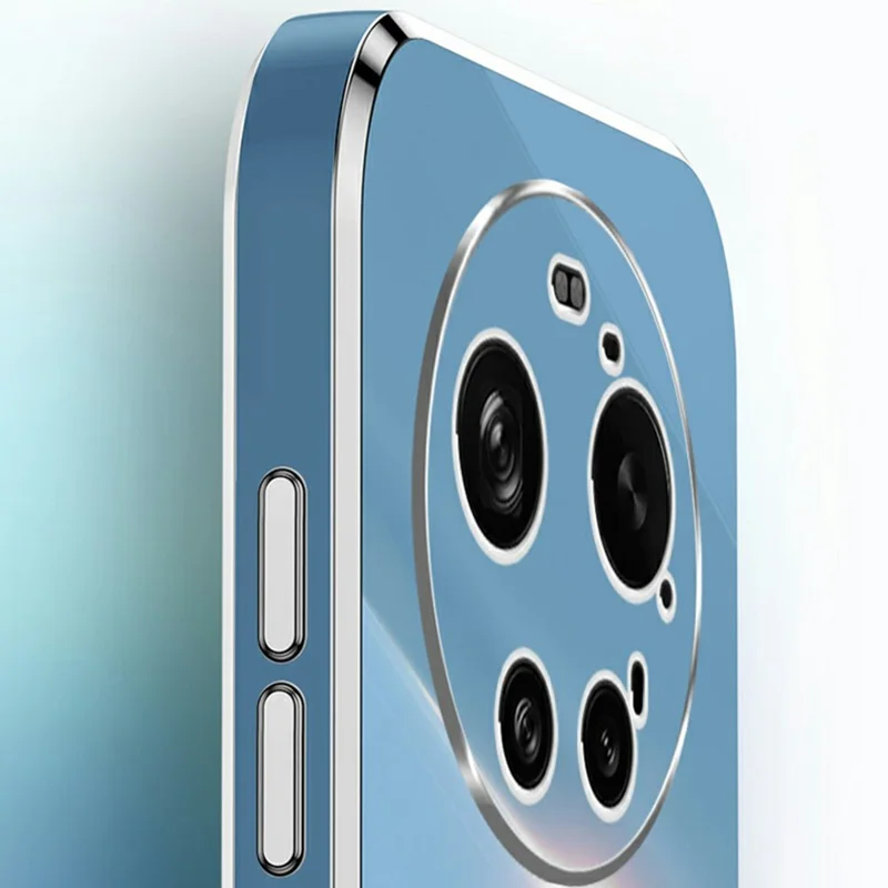 XINLI For Xiaomi 17 Ultra 5G Case Ring Kickstand Electroplating TPU Phone Cover - Cyan