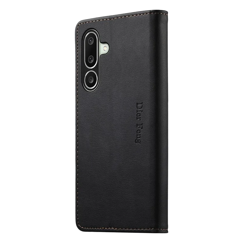 DIERFENG DF-019 till Samsung Galaxy A27 Läderfodral med Plånbok Magnetisk Flikhölja med Kortfack RFID-skydd - Svart