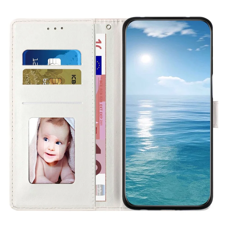For Samsung Galaxy S26+ Wallet Case Pattern Printing PU Leather Stand Flip Phone Cover with Wrist Strap - Feather Dreamcatcher
